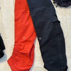 Two pair of Lululemon size 8 workout pants